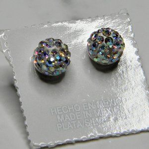 Silver(925) clear stone earrings